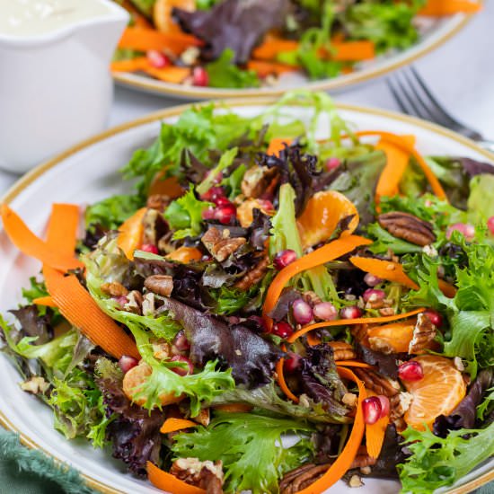 Pomegranate Orange Pecan Salad