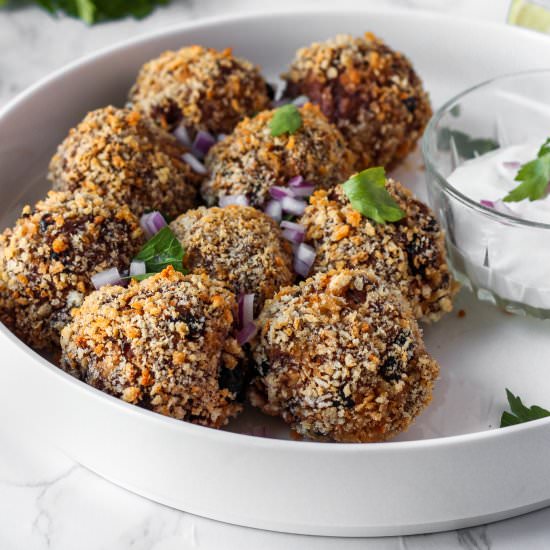 Crunchy Taco Meatballs