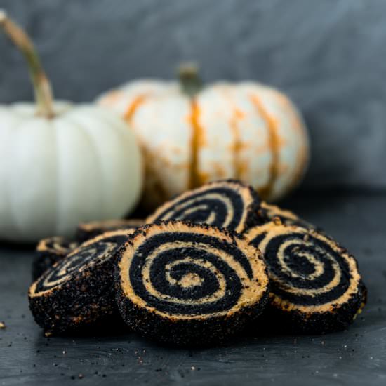 Halloween Pinwheel Cookies