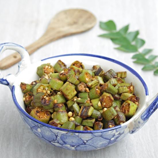 Vendakkai Curry | Okra Fry Recipe