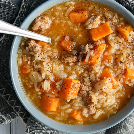 Turkey Sweet Potato Soup