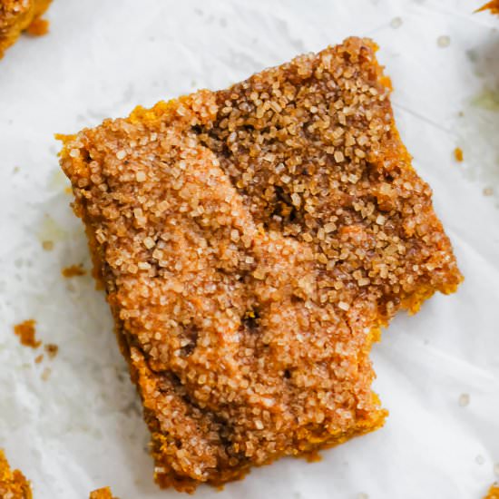 Pumpkin Snickerdoodle Blondies