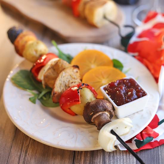 Vegan skewers: Thanksgiving kebabs
