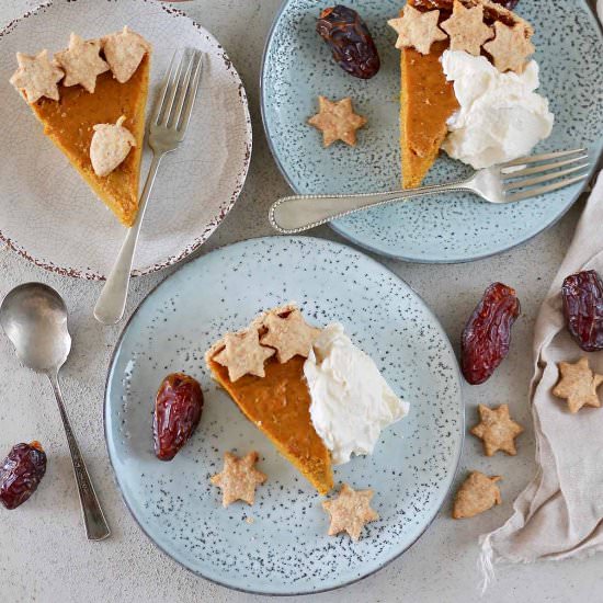 Naturally Sweetened Pumpkin Pie