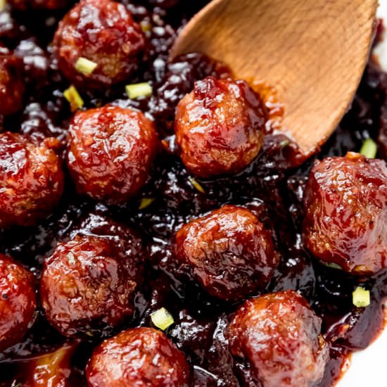 Vegan Cranberry Meatballs
