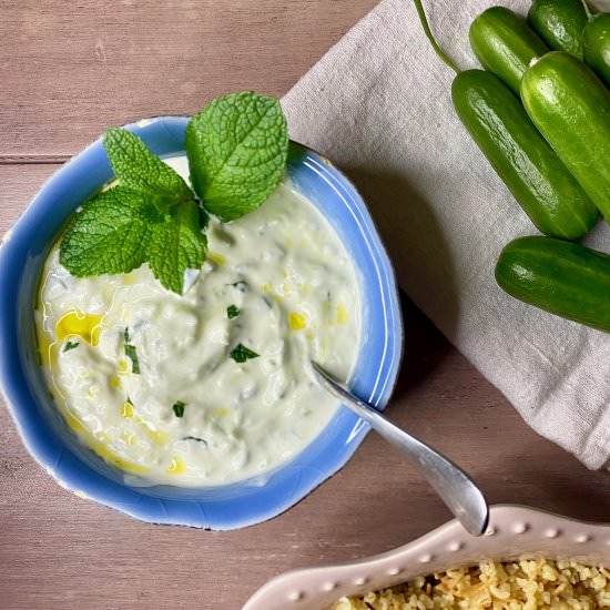 CACIK–TURKISH YOGURT CUCUMBER DIP