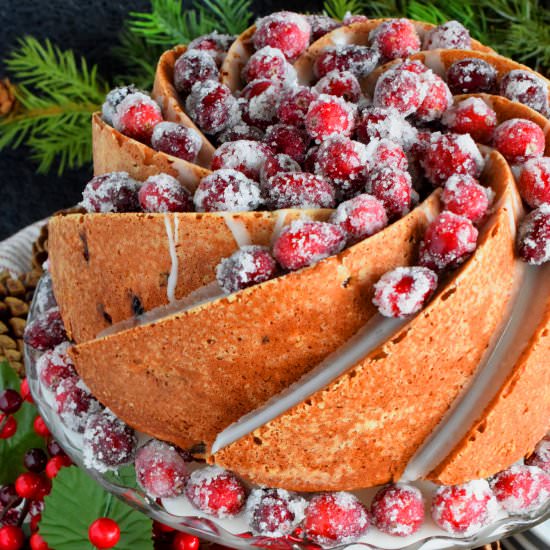 Frosted Cranberry Bundt Cake