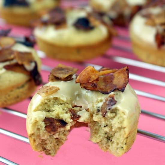 Vegan Maple “bacon” Donuts