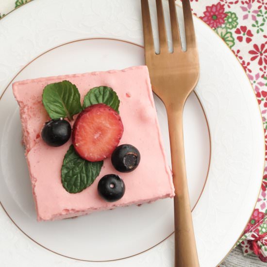 Keto Strawberry Jello Dessert
