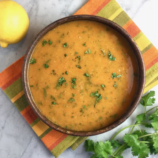Red Lentil Soup with Lemon