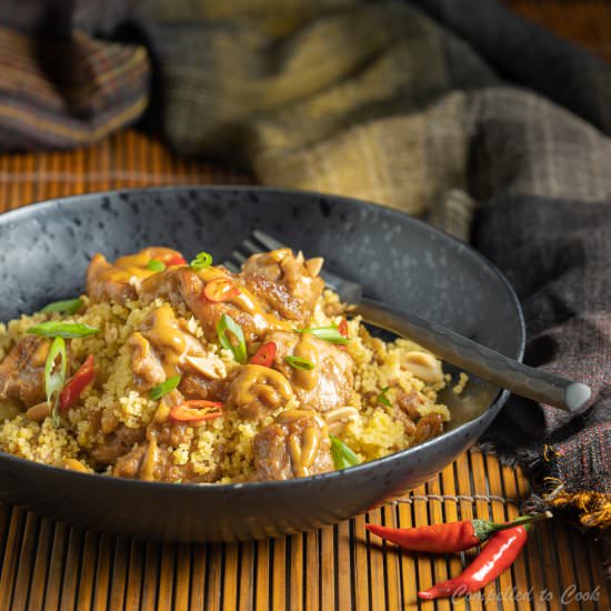 Spicy Peanut Chicken and Couscous