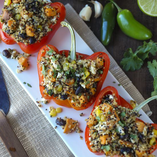 QUINOA STUFFED PEPPERS