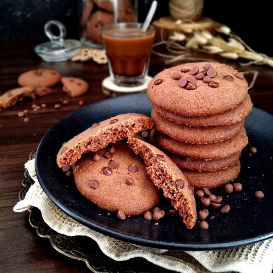 Double Chocolate Coffee Cookies