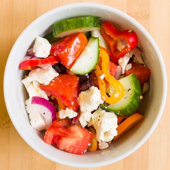Quick and Easy Mediterranean Salad