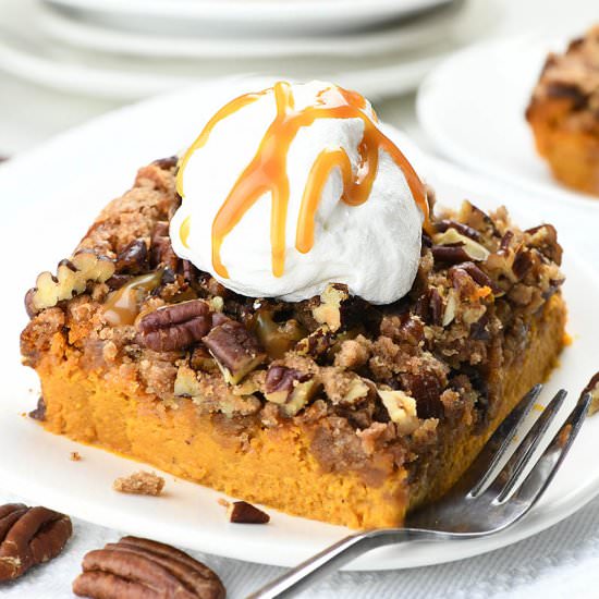 Pecan Pumpkin Crunch Cake