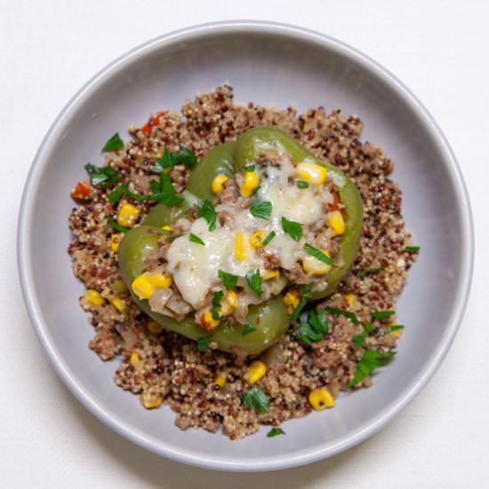 Taco-Stuffed Peppers + Quinoa