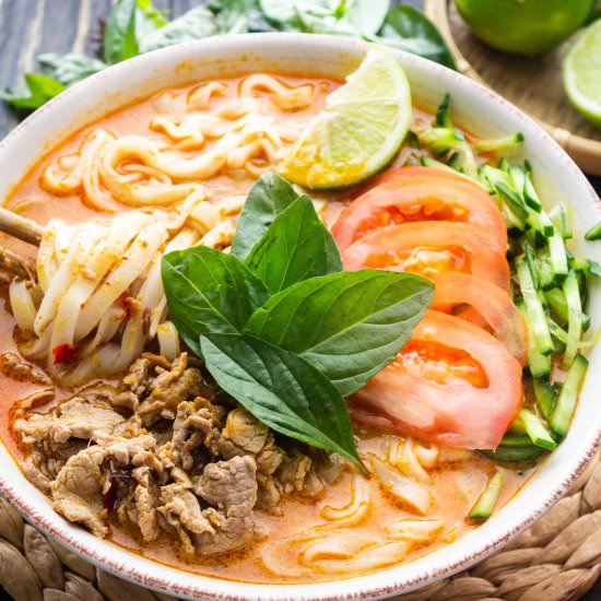 Satay Beef Noodle Soup