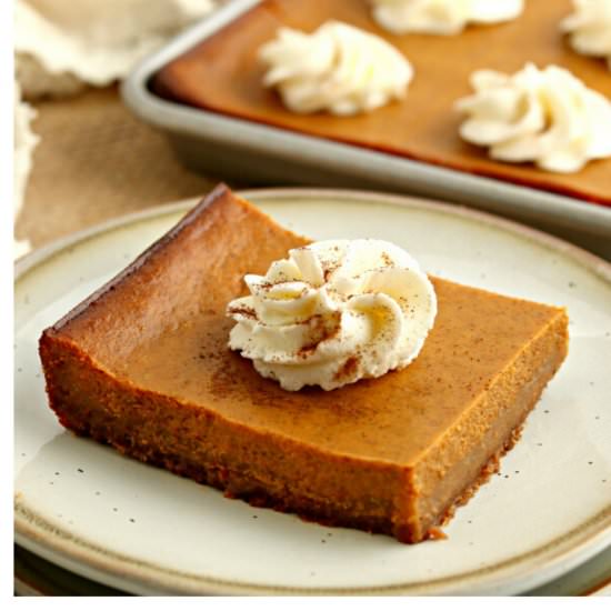Gluten-Free Pumpkin Pie Bars