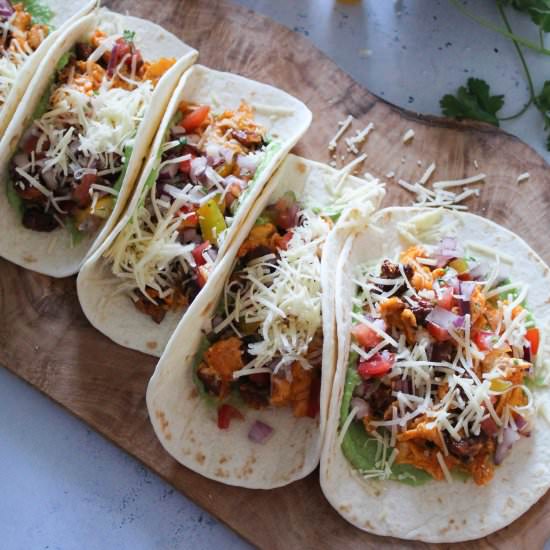 Chorizo and Egg Breakfast Tacos