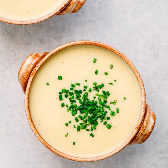INSTANT POT POTATO LEEK SOUP
