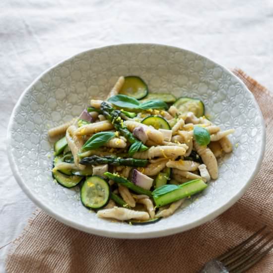 Asparagus Zucchini Cavatelli Pasta
