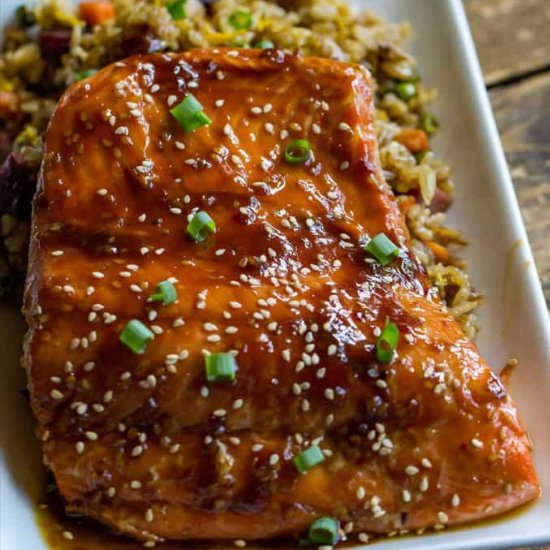Grilled Teriyaki Salmon