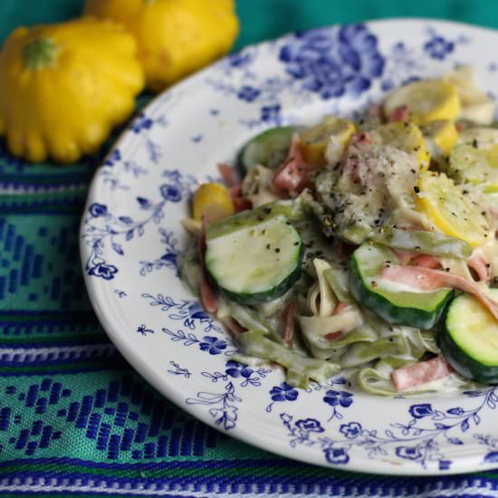 Zucchini Fettuccine Alfredo