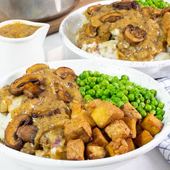Mashed Potatoes & Mushroom Gravy