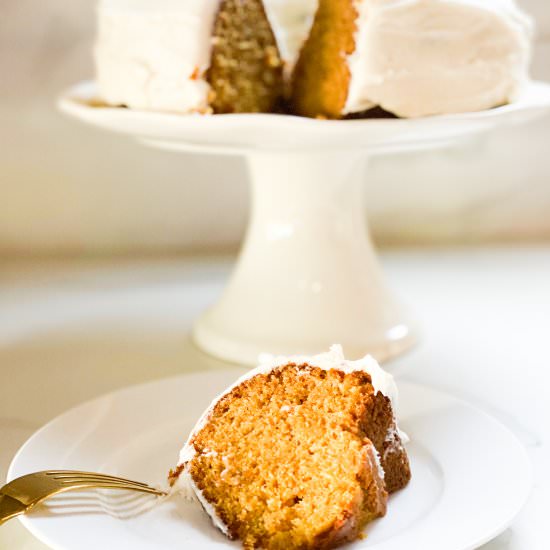 magical cinderella pumpkin bundt cake
