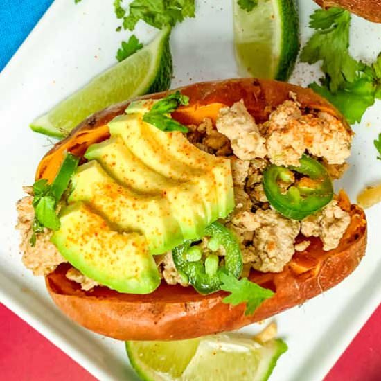 Whole30 Taco Stuffed Sweet Potatoes