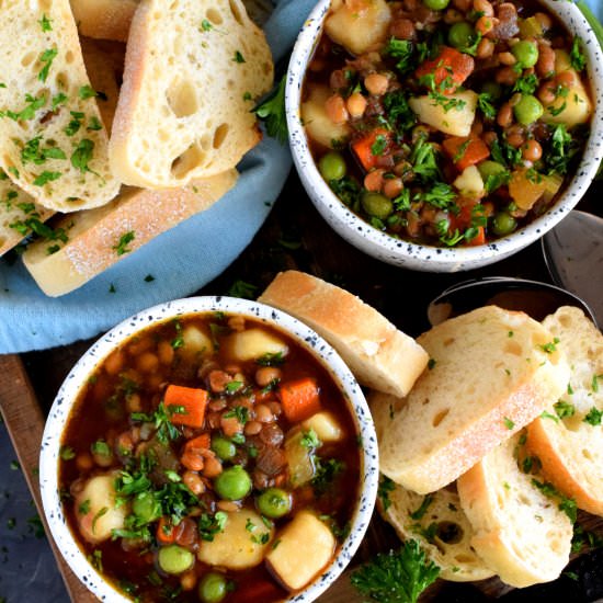 Cold Weather Lentil Soup