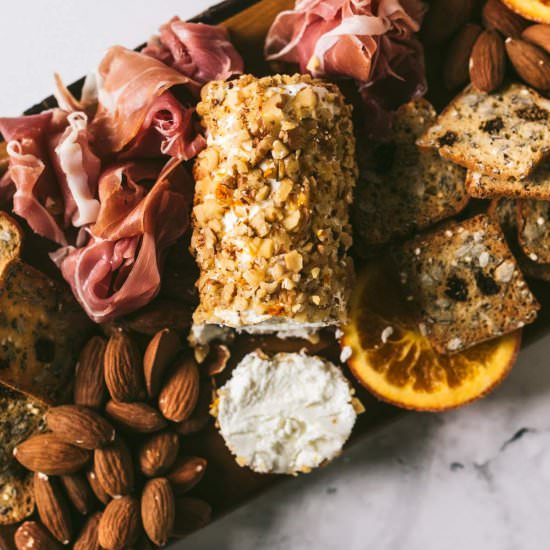 Toasted Walnut Goat Cheese Log