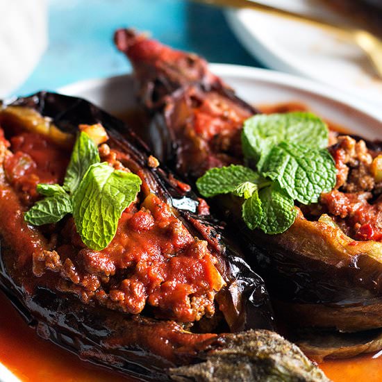 Karniyarik Turkish Stuffed Eggplant