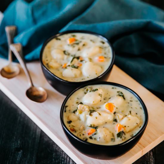 Creamy Chicken and Gnocchi Soup
