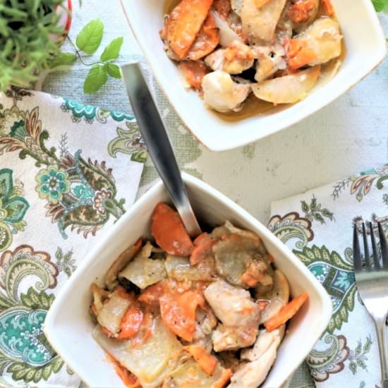 Scalloped Potatoes With Chicken