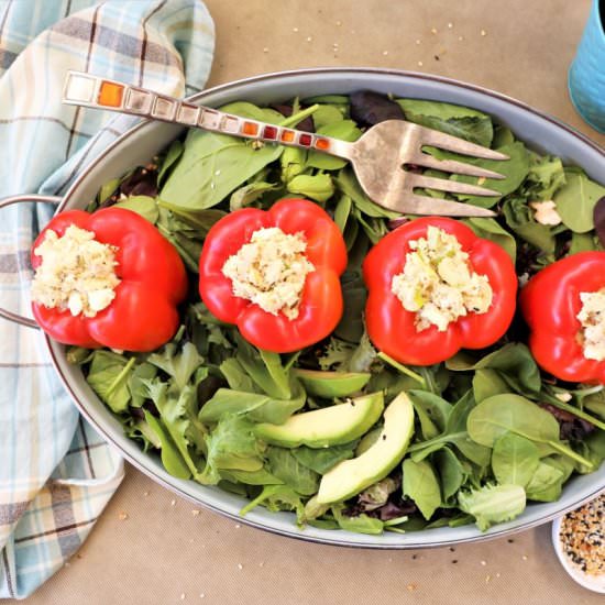 Tuna Egg Salad Stuffed Peppers