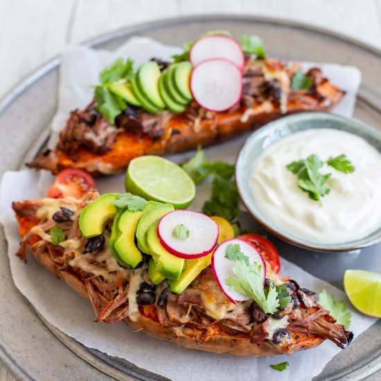 Loaded Sweet Potatoes