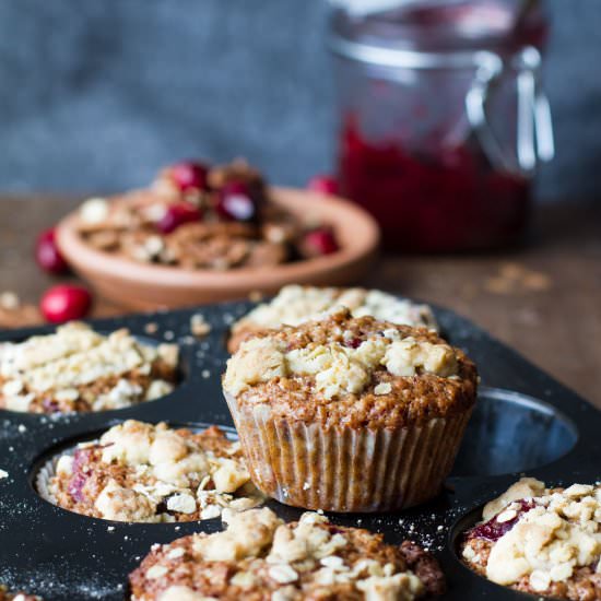 Cranberry Sauce Breakfast Muffins