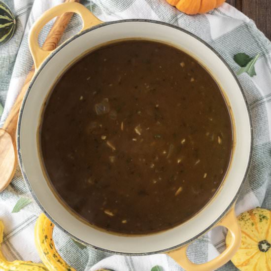Make Ahead Turkey Gravy