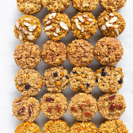 6 Baked Oatmeal Cups