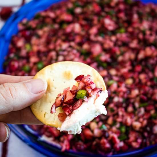 Cranberry Jalapeno Cream Cheese Dip