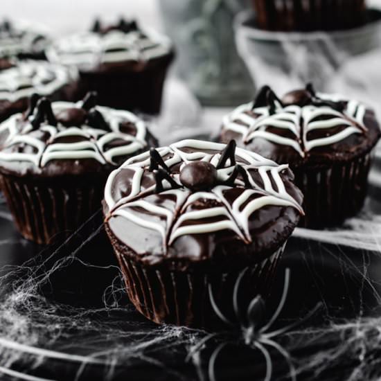 Halloween Spider Cupcakes