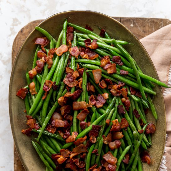 Crispy Bacon Green Beans