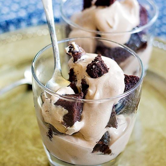 Mocha Chocolate Brownie Trifle