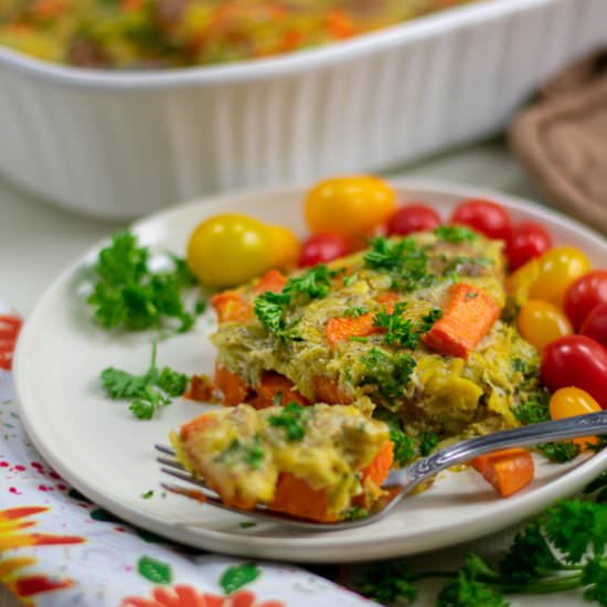 Sweet Potato Sausage Breakfast Bake