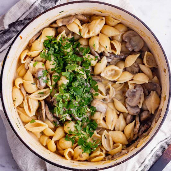Mushroom Stroganoff with Rosemary