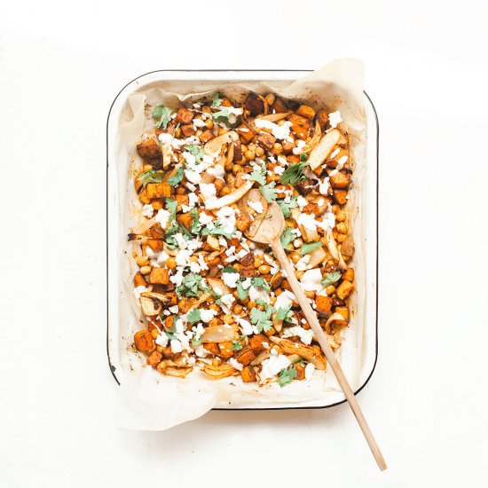 Sheet Pan Harissa Chicken