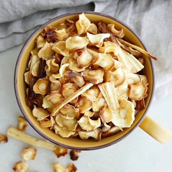 Baked Parsnip Chips