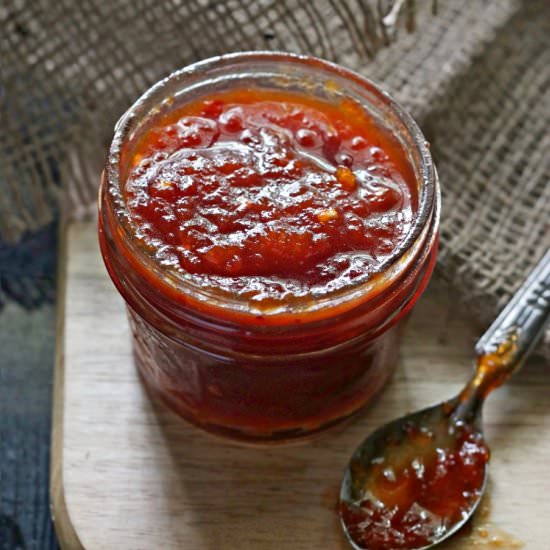 Easy Red Pepper Jam
