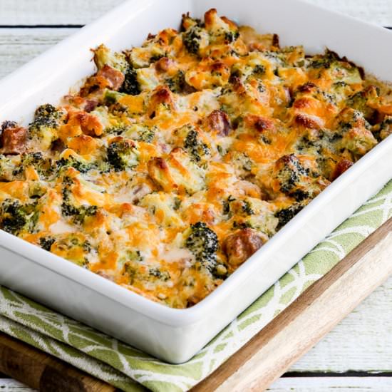 Low-Carb Ham and Broccoli Casserole